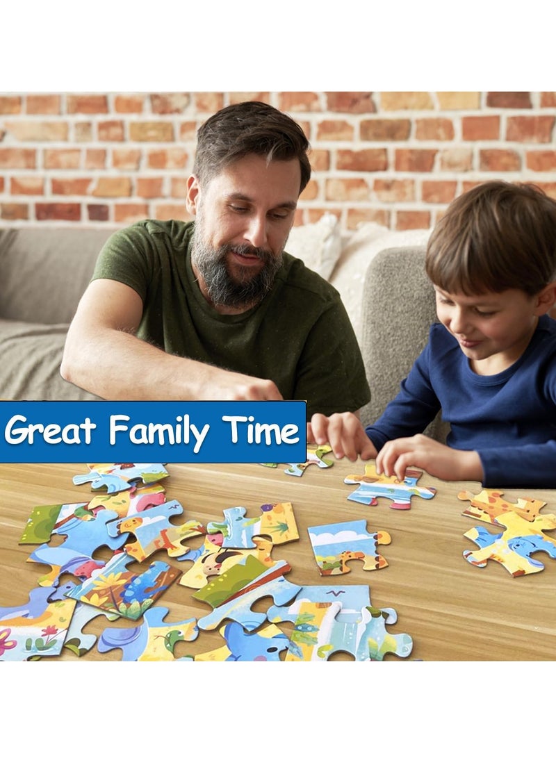 Educational Children's Floor Jigsaw Puzzle Toy, Preschool Learning and Educational Toy, Gift for 3-4 Years Old Boys and Girls (60 Pieces Ocean World) - Image 3